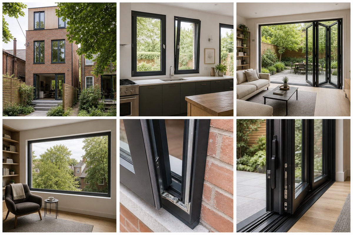 Toronto Urban Infill | Tilt-and-Turn Windows & Folding Glass Wall