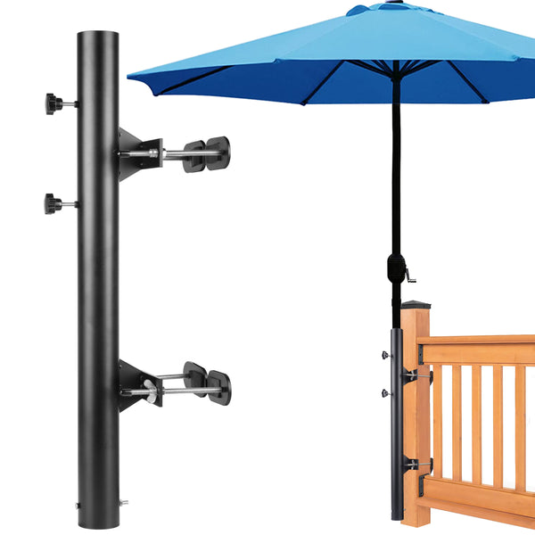 Adjustable Outdoor Deck Umbrella Stand Metal Clamp | Meruzy.com