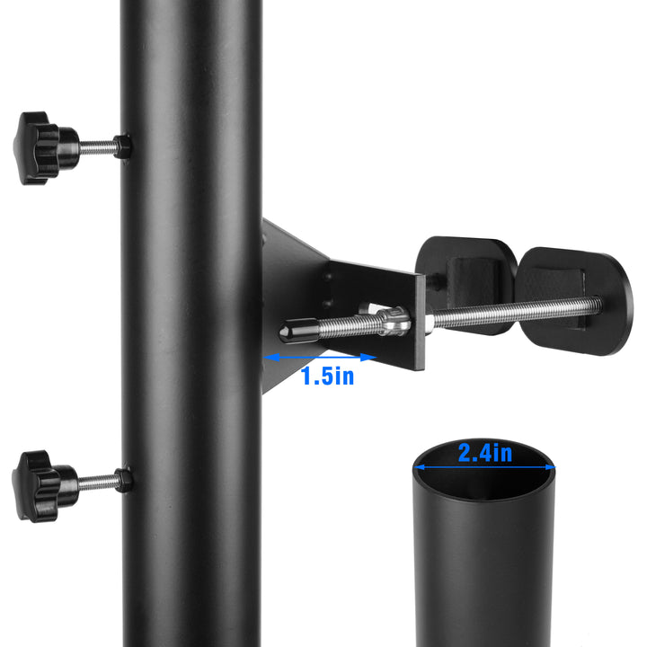cutlery holder patio umbrella attachment Adjustable Outdoor Deck Umbrella Stand Metal Clamp