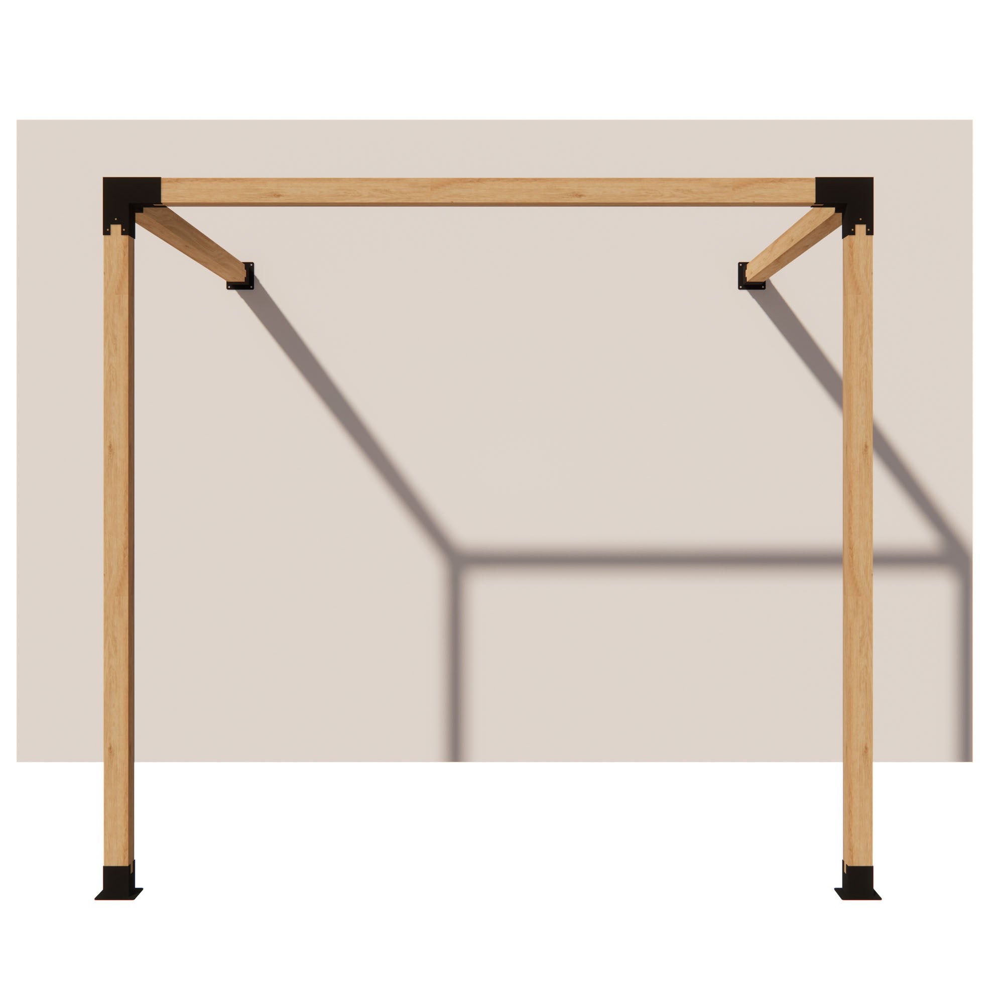 Single Wall Mount Pergola Brackets Kit for 4x4 Wood Posts – Meruzy