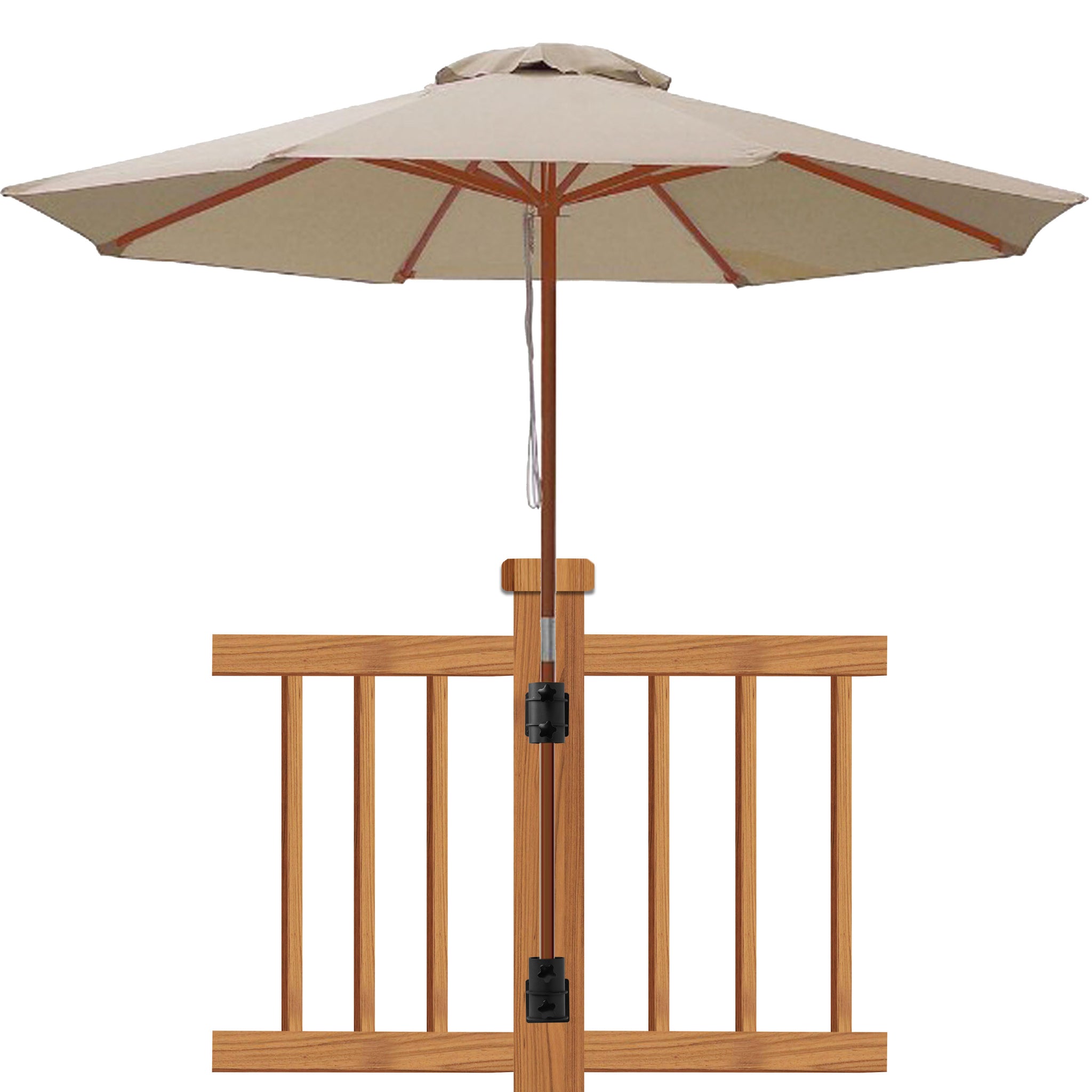 clamp-on patio umbrella for patio table Stainless Steel Umbrella Clamp Mount Bracket