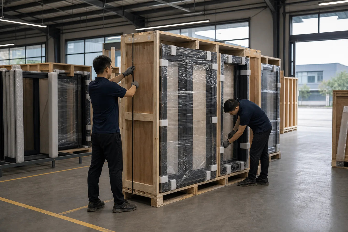 Protective plywood crating