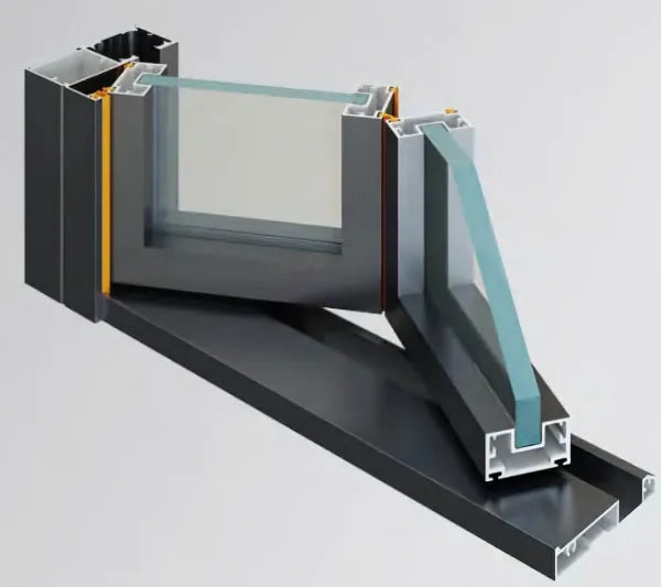 Aluminum profile and glazing reference